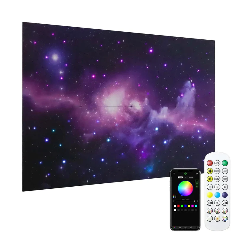 8 Pack Fiber Optic Starlight Soundproof Foam Panels For Walls And Ceilings Next Level Acoustic Dampening Noise Blocking Pads For Gaming Rooms And Chill Hangouts Smooth Vibe