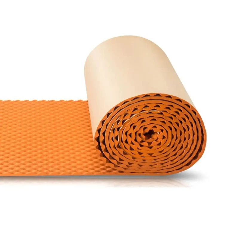 Upgrade Your Home Studio Vibe With High Density Egg Crate Acoustic Foam Sheets Self Adhesive Soundproof Wall Panels Smooth Out Room Echoes Quick For Podcast Music And Gaming Setup Orange Roll