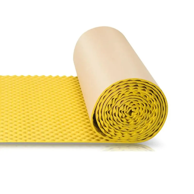Heavy Duty Egg Crate Soundproof Panels Self Adhesive Acoustic Foam Sheets Block Echoes Like Crazy For Tight Budget Podcast Rooms Hella Thick Wall Noise Dampening Yellow Roll