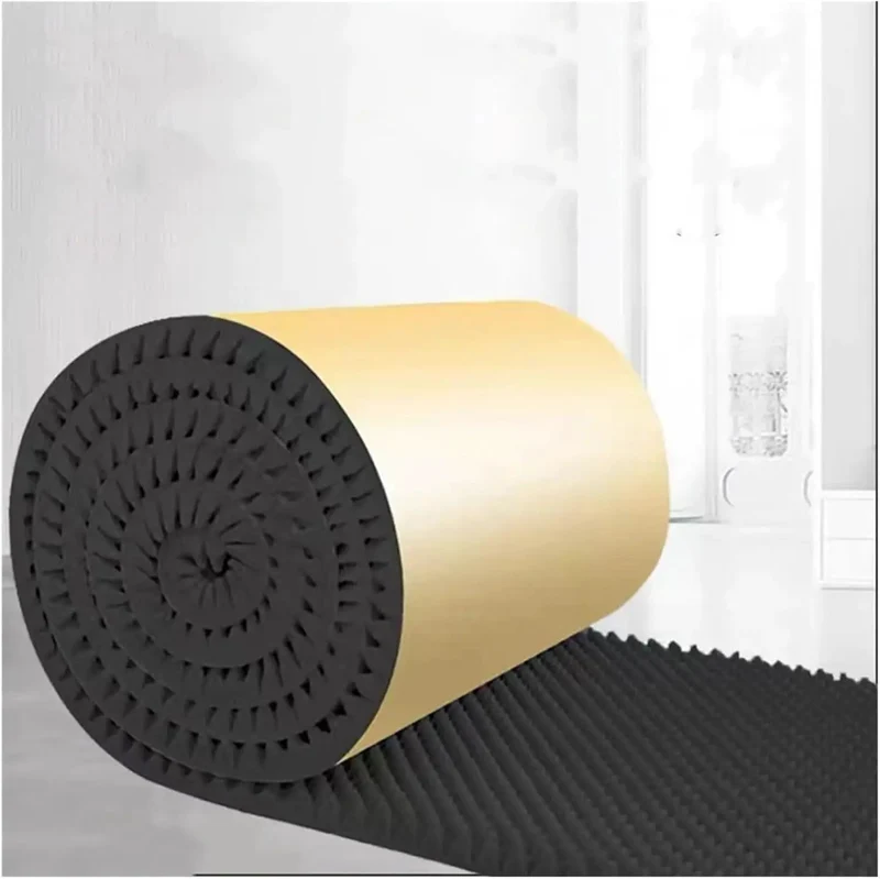 Peel And Stick Acoustic Foam Panels Thick Egg Crate Design Heavy Duty Soundproofing Tiles Easy Cut Noise Blocker For Home Studio Makeovers And Garage Chill Zones