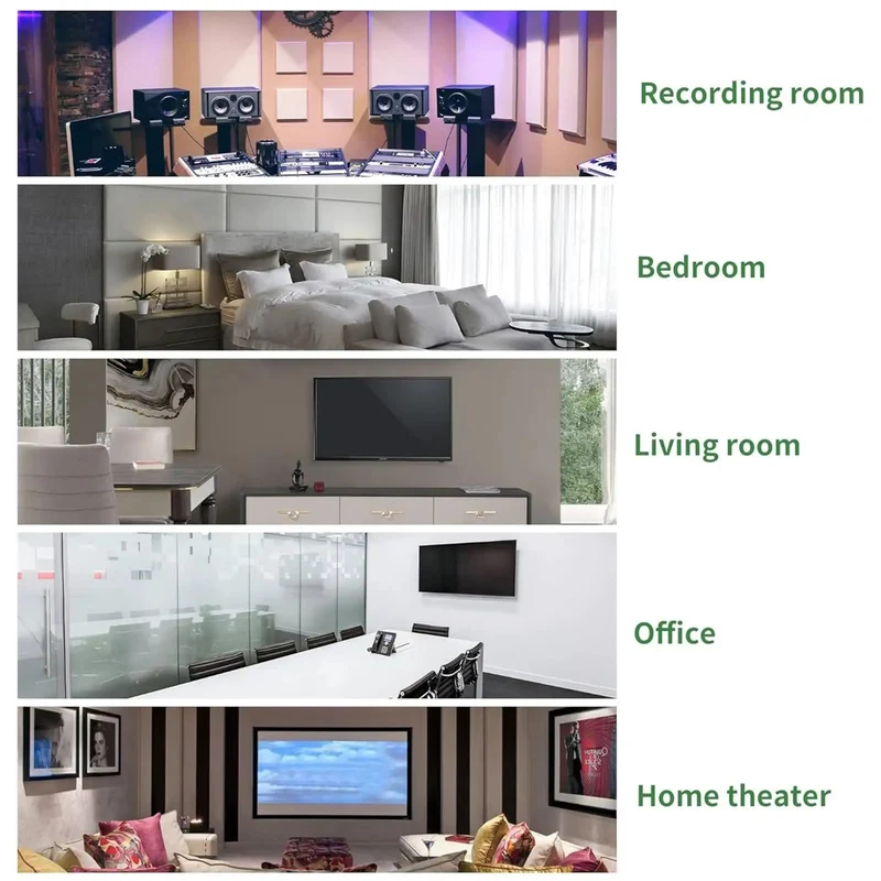 12 Pack Soundproof Acoustic Wall Panels With Strong Adhesive Backing Textured Polyester Fiber Noise Reduction Tiles For Home Studio Bedroom Setup Snag Peaceful Vibes Right Now