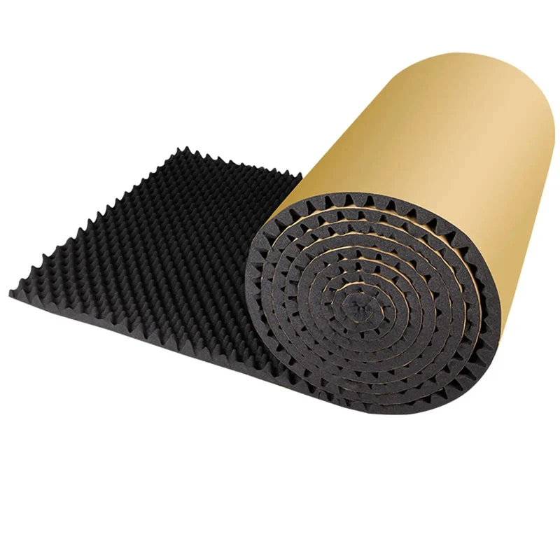 Slick Self Adhesive Acoustic Foam Panels 2Cm Thick Sound Dampening Wall Tiles For Home Studio Noise Reducing Peel And Stick Acoustic Treatment For Quick Room Echo Reduction And Pro Grade Sound Control