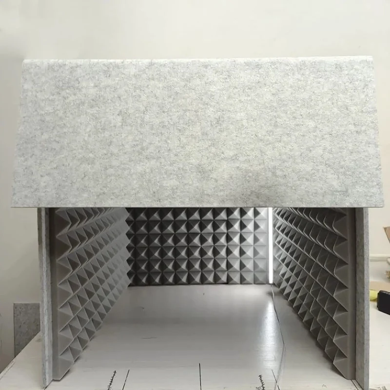 Level Up Your Recording Game With This Portable Sound Booth Cube And Heavy Duty Desk Microphone Foam Shield Featuring Premium Acoustic Panels For Crisp Vocals And Total Sound Isolation