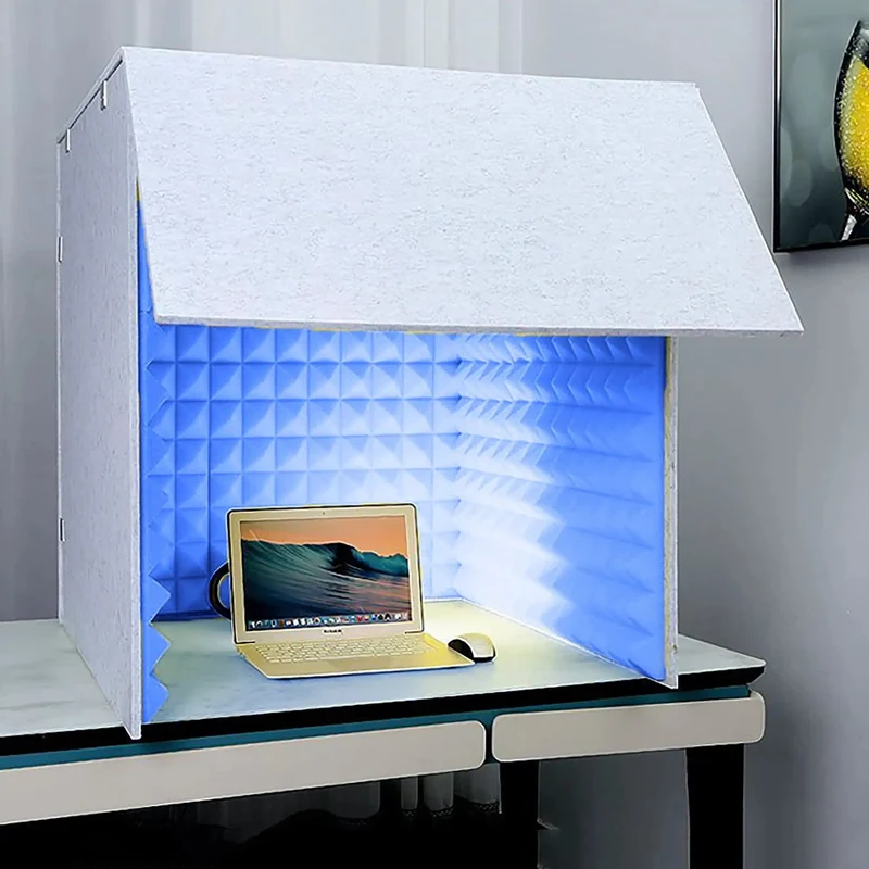 Professional Grade High Density Desktop Sound Insulation Board And Portable Microphone Noise Isolator Cube, Straight Up Game Changer For Crisp Home Studio Vibes, Podcasts, And Voiceovers