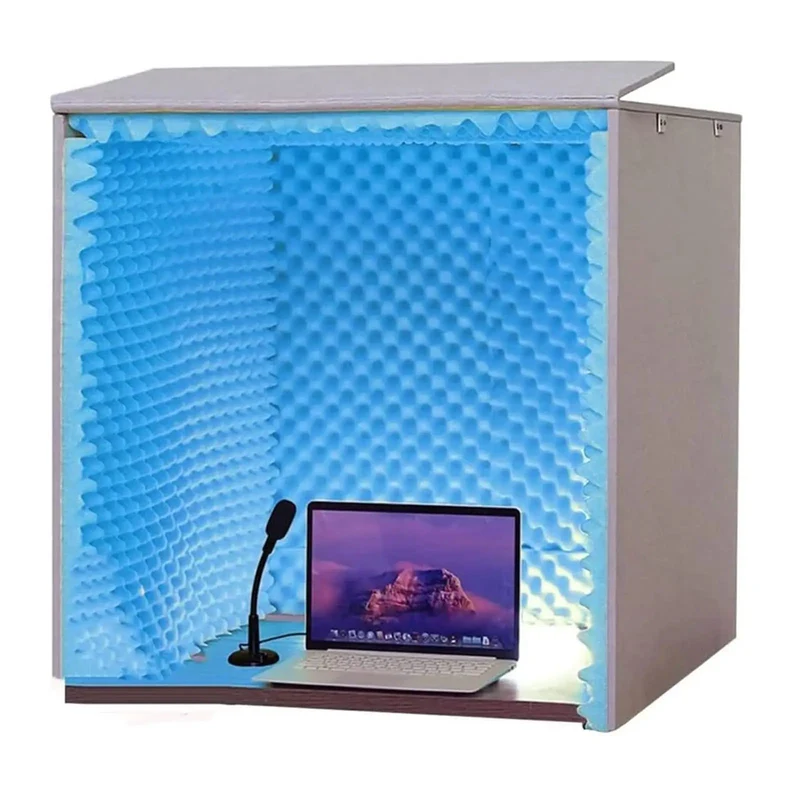Next Level Portable Acoustic Vocal Booth Cover With Heavy Duty Sound Dampening Foam Desk Ready Mic Isolation Shield That Helps You Nail Clean Takes For Podcasts And Streaming Sessions