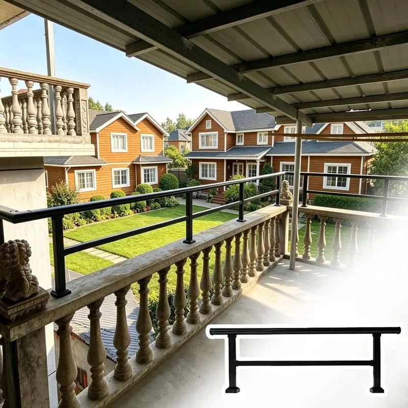 Take Your Outdoor Safety Game To The Next Level With This Hella Secure Exterior Railing. Built For Rooftop Terraces And Balconies, This Double Post Wall Extender Keeps Children And Pets Protected While Giving Your Low Parapet A Serious Upgrade.