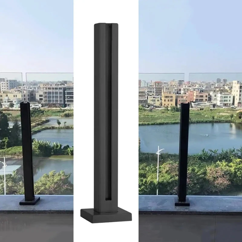 Adjustable Glass Railing Post Kit Dang Solid For Decks And Balconies Top Shelf 304 Stainless Steel Rust Resistant Stairway Rail That Gonna Level Up Your Patio With No Fuss Install