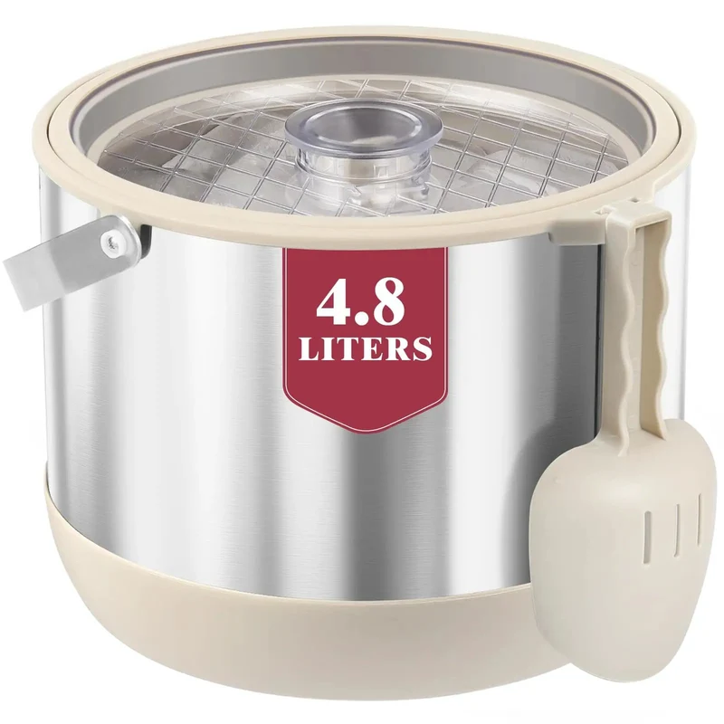 Keep It Frosty 4.8 Liter Insulated Ice Bucket With Snug Fit Lid And Drop Handle Scoop Top Tier Pick For Weekend Tailgates Poolside Lounges And Casual House Parties In Crisp White