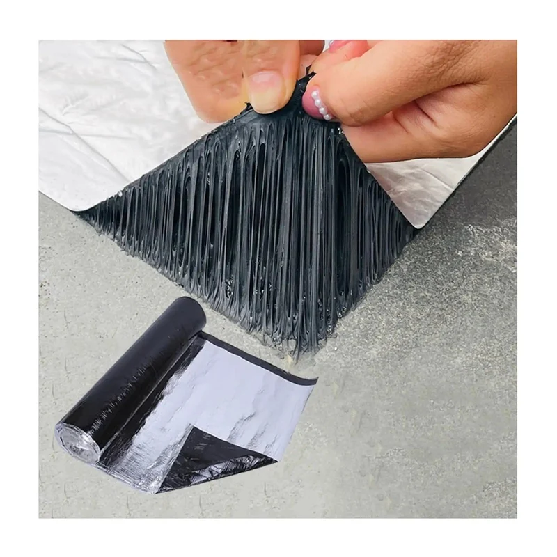 Hella Tough Self Adhesive Roof Tape With Thick Aluminum Foil Backing And Heavy Duty Bitumen Waterproofing Membrane Roll For Asphalt Shingles And Busted House Leaks Plus Pro Grade DIY Repair Underlayment